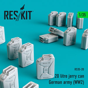 RESKIT RS35-0020 BIDON DE 20 LITRES - ARMÉE ALLEMANDE (WWLL) (16 PIÈCES) 1/35