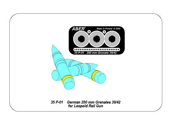 Aber 35P-01 Grenades allemandes de 280 mm 39/42 pour canon à rail Leopold – image 5