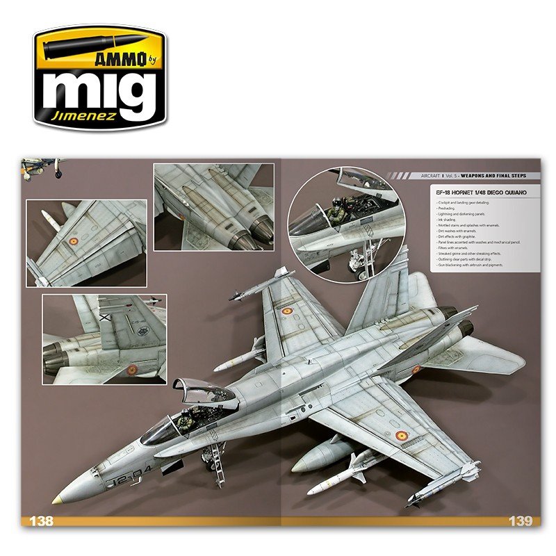 AMMO de Mig Jimenez 6054 ENCYCLOPÉDIE DES TECHNIQUES DE MODÉLISME D&amp;#39;AVIONS VOL.5 : ÉTAPES FINALES (Anglais) – immagine 6