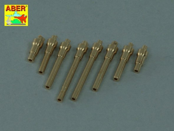 Aber A72 005 Jeu de 8 canons Browning M2 US de calibre .50 (12,7 mm) tournés pour P-47 Thunderbolt (1/72) – image 3