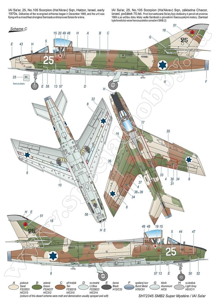 Special Hobby 72345 SMB-2 Super Mystère « Sa&amp;#39;ar – Tempête israélienne dans le ciel » 1/72 – immagine 5