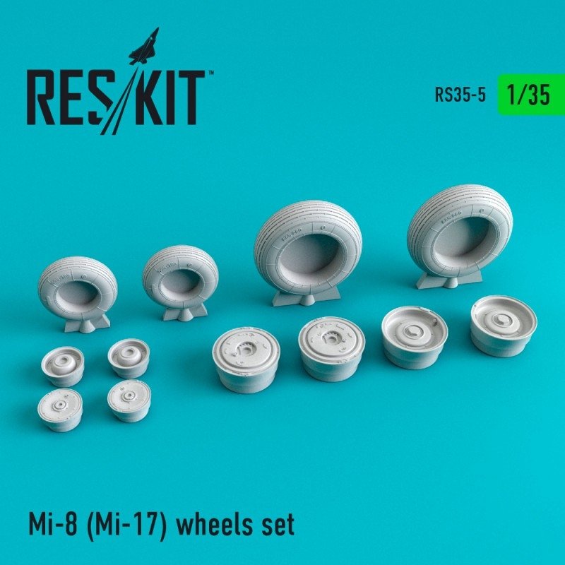 RESKIT RS35-0005 Jeu de roues Mi-8 (Mi-17) 1/35