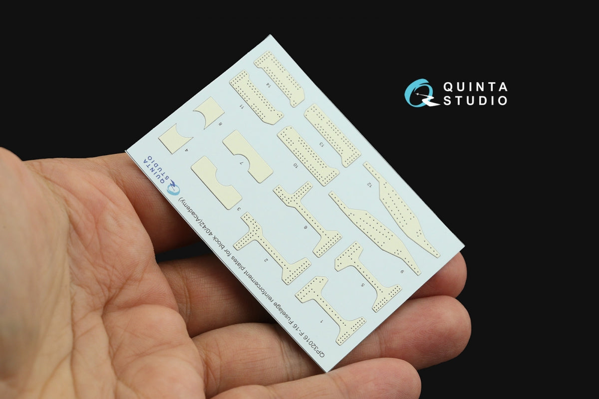 Quinta Studio QP32016 Plaques de renfort bloc 40/42 F-16 (Academy) 1/32 – image 4