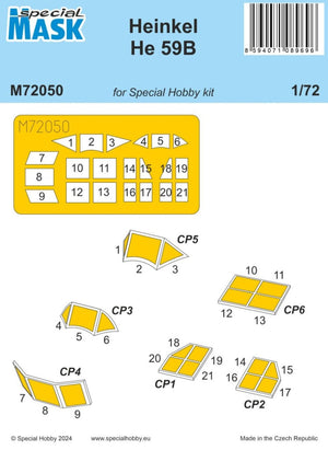 Maquette Special Hobby M72050 Heinkel He-59 B (pour kit Special Hobby) au 1/72