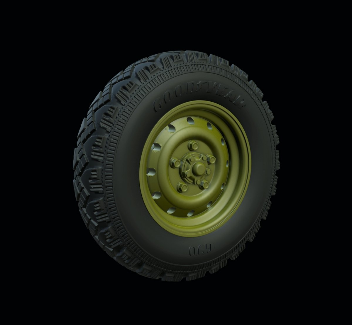 Roues de route pour Land Rover « Defender » (Goodyear) Panzer Art RE35-542, échelle 1/35
