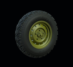 Roues de route pour Land Rover « Defender » (Goodyear) Panzer Art RE35-542, échelle 1/35