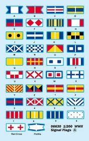 Trumpeter 06630 Drapeaux de signalisation de la Seconde Guerre mondiale (1/200)  – Bild 2