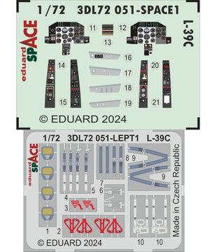 Eduard 3DL72051 L-39C SPACE EDUARD 1/72