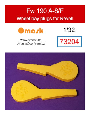 Omask 73204 Bouchons de puits de train d&amp;#39;atterrissage pour Fw 190 A-8/F (pour Revell) 1/32