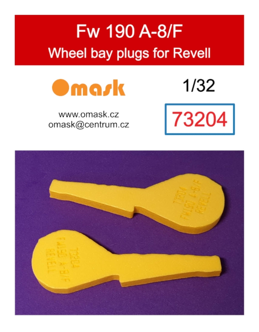 Omask 73204 Bouchons de puits de train d&amp;#39;atterrissage pour Fw 190 A-8/F (pour Revell) 1/32