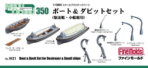 Ensemble de bossoirs pour bateaux Fine Molds WZ01 (Destroyer et autres petits navires) 1/350