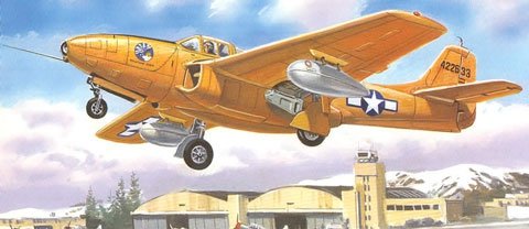 Maquette A-Model 72145 Bell P-59A/B Airacomet Chasseur à réaction américain 1/72