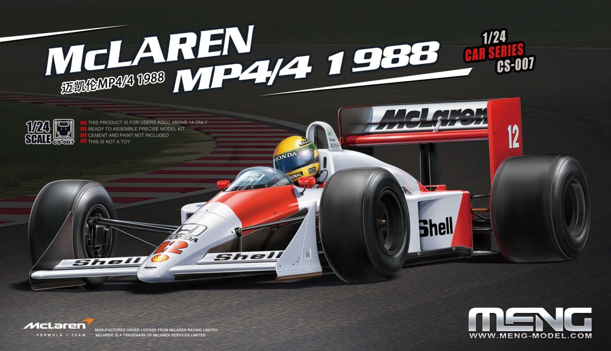 Meng Model CS-007 McLaren MP4/4 1988 1/24