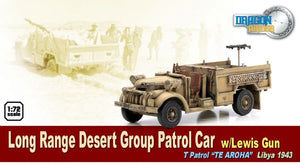 Dragon 60617 Voiture de patrouille Long Range Desert Group (LRDG) avec mitrailleuse Lewis, patrouille T « TE AROHA », Libye 1943 (1/72)