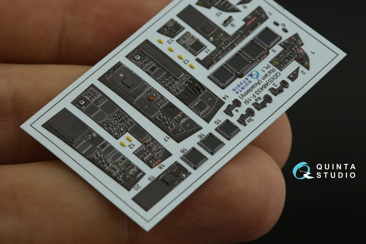 Intérieur imprimé en 3D et coloré pour F-15I de Quinta Studio QDS-48433 (Academy) (Petite version) 1/48 – image 8