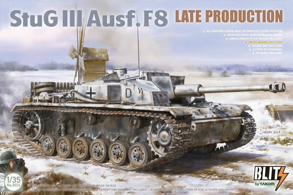 Takom 8014 Stug III Ausf.F8 Production tardive 1/35
