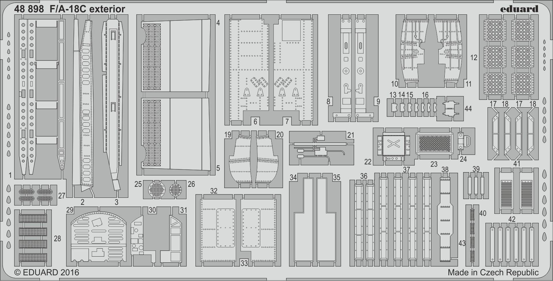 Eduard 48898 F/A-18C exterior for KINETIC 1/48
