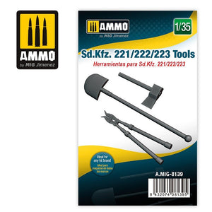 Munitions du Mig 8139 Sd.Kfz. 221/222/223 Outils 1/35
