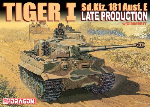 Dragon 7203 Sd.Kfz. 181 TIGER-I LATE PROD. avec ZIMMIRET (1/72)