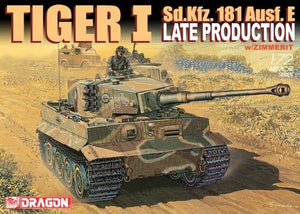 Dragon 7203 Sd.Kfz. 181 TIGER-I LATE PROD. avec ZIMMIRET (1/72)