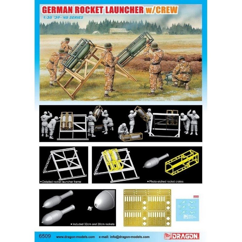 Dragon 6509 LANCE-ROQUETTES ALLEMAND AVEC ÉQUIPAGE 1/35