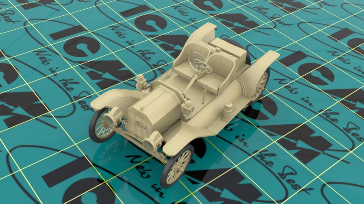 ICM 24026 Modèle T Speedster 1913 avec pilotes de voitures de sport américaines 1/24 – image 5