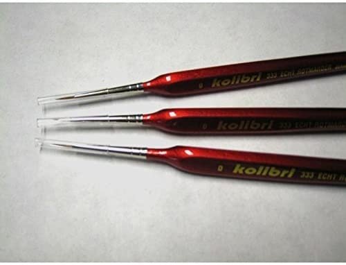 Ensemble de pinceaux Harder &amp;amp; Steenbeck 170002 333, taille 10/0. Ensemble de 3.