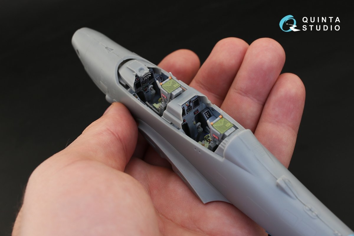 Intérieur imprimé en 3D et coloré sur papier décalcomanie Quinta Studio QD48101 EMB-314 Super Tucano (pour kit HobbyBoss) 1/48 – Bild 12