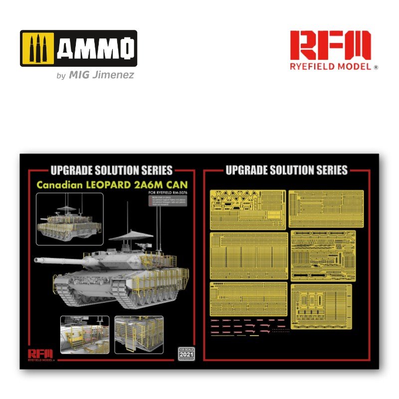 Kit de mise à niveau Rye Field Model 2021 pour le Leopard 2A6M canadien CAN 5076 au 1/35 – image 2