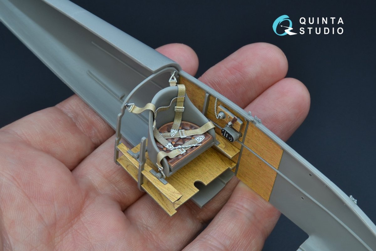 Intérieur imprimé en 3D et coloré sur papier décalcomanie Quinta Studio QD32076 Albatros DI (pour maquette Roden) 1/32 – imagen 7