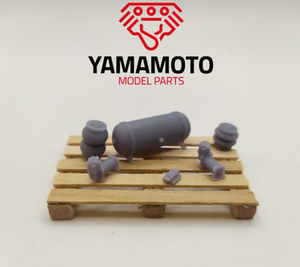 Kit de suspension pneumatique Yamamoto Model Parts YMPTUN30 à l&amp;#39;échelle 1/24 – imagen 2