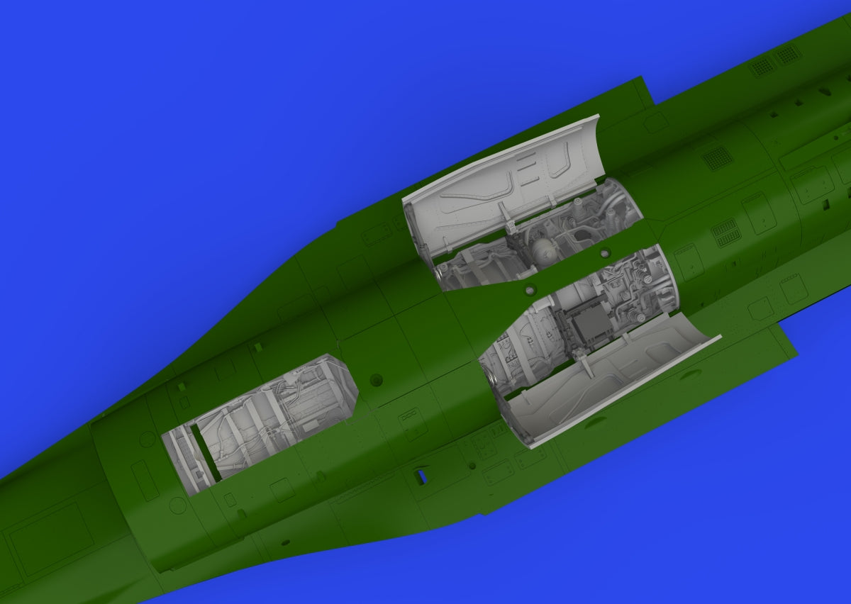 Eduard 648984 Baies de train d&amp;#39;atterrissage F-16C (version tardive) - Maquette KINETIC PRINT au 1/48 – imagen 6