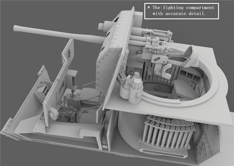 Gecko Models 35GM0005 KREUZER PZ.PKFW.MK.II,742(e),(A10) AVEC INTÉRIEUR (1/35) – immagine 3