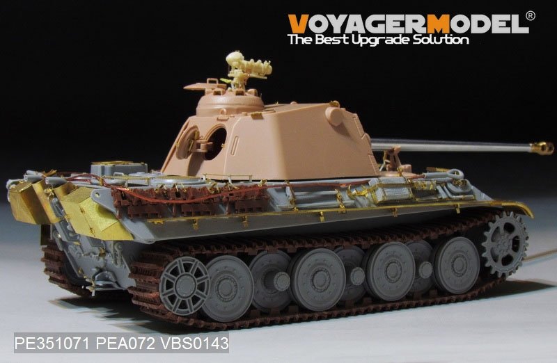 Plan de conception de base du prototype de Panther II allemand de la Seconde Guerre mondiale (Voyager Model PE351071) pour Amusing Hobby à l&amp;#39;échelle 1/35 – image 5