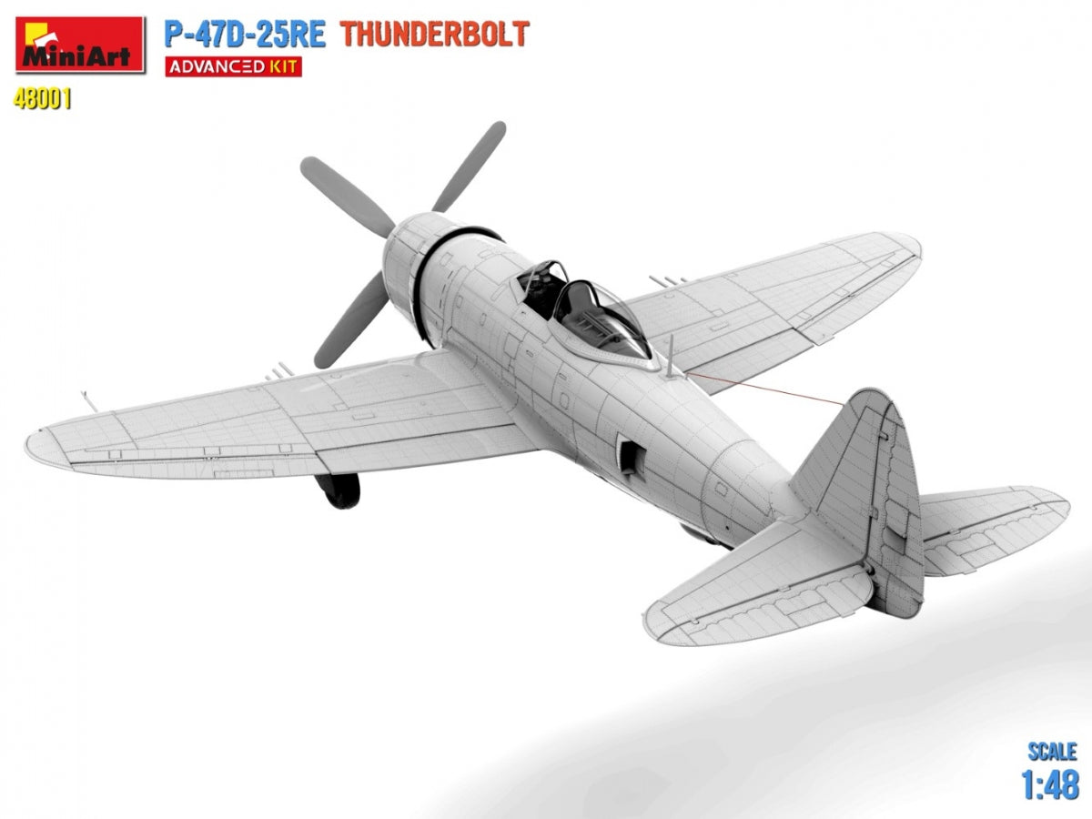 MiniArt 48001 P-47D-25RE Thunderbolt - Kit avancé 1/48 – immagine 4