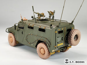 ET Model P35-154 Véhicule blindé haute mobilité russe GAZ-233014 STS TIGER Roues affaissées pour kit Meng 1/35  – immagine 6