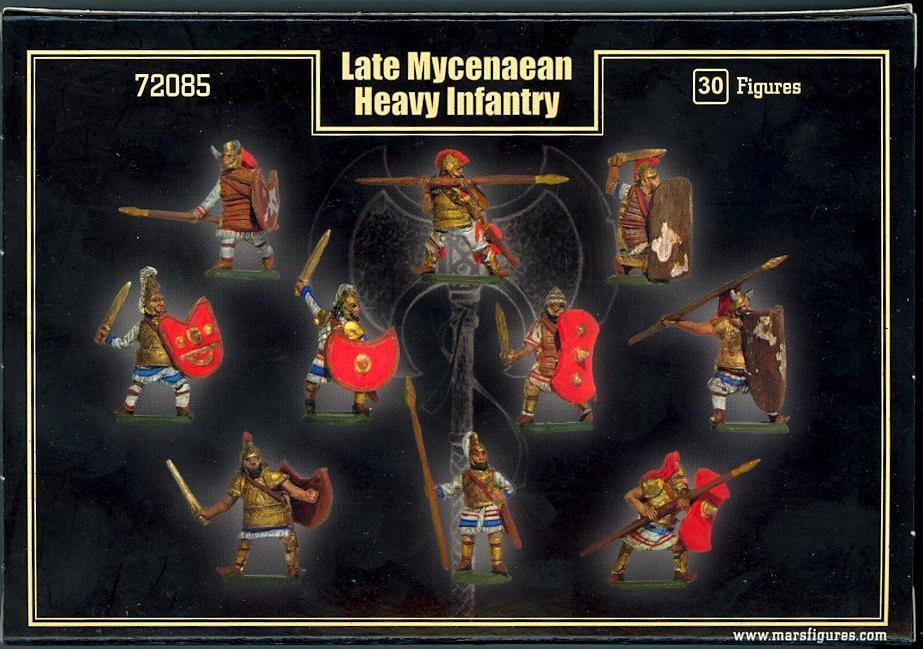 Mars 72085 LATE MYCENAEAN HEAVY INFANTRY 1250-1300 BC Figure Set (1/72) – image 2