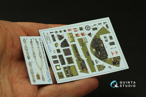 Intérieur imprimé en 3D et coloré sur papier décalcomanie Quinta Studio QD32169 F6F-5N Hellcat (Trumpeter) 1/32 – image 5