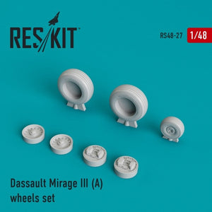 RESKIT RS48-0027 Mirage III (A) jeu de roues 1/48
