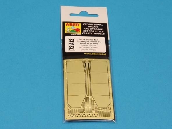 Aber 72A12 Jupes latérales pour Sturmgeschutz III (dernier modèle) 1/72 – Bild 2