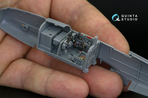 Intérieur imprimé en 3D et coloré sur papier décalcomanie Quinta Studio QD48141 Ki-61-Id (Tamiya) 1/48 – immagine 3