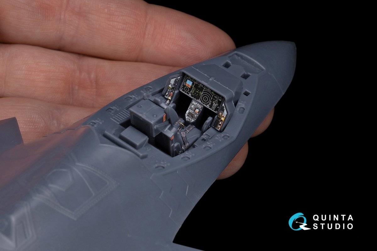 Intérieur imprimé en 3D et coloré du F-35A de Quinta Studio QD48060 (Meng) à l&amp;#39;échelle 1/48 – Bild 3