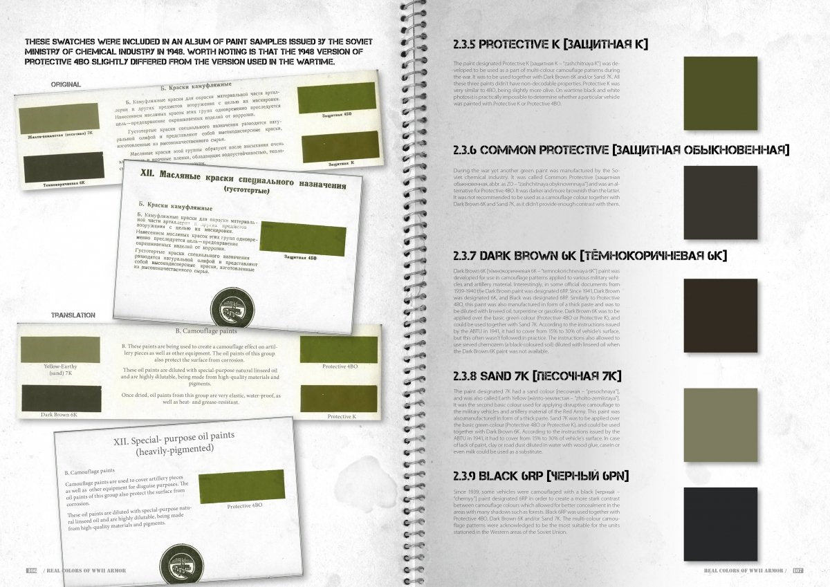 AK Interactive AK299 COULEURS RÉELLES DES ARMURES DE LA SECONDE GUERRE MONDIALE – NOUVELLE 2E VERSION AMÉLIORÉE ET MISE À JOUR (EN) – image 3