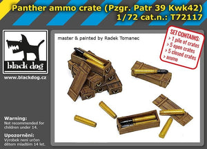 Black Dog T72117 Panther ammo crate 1/72 – zdjęcie 2