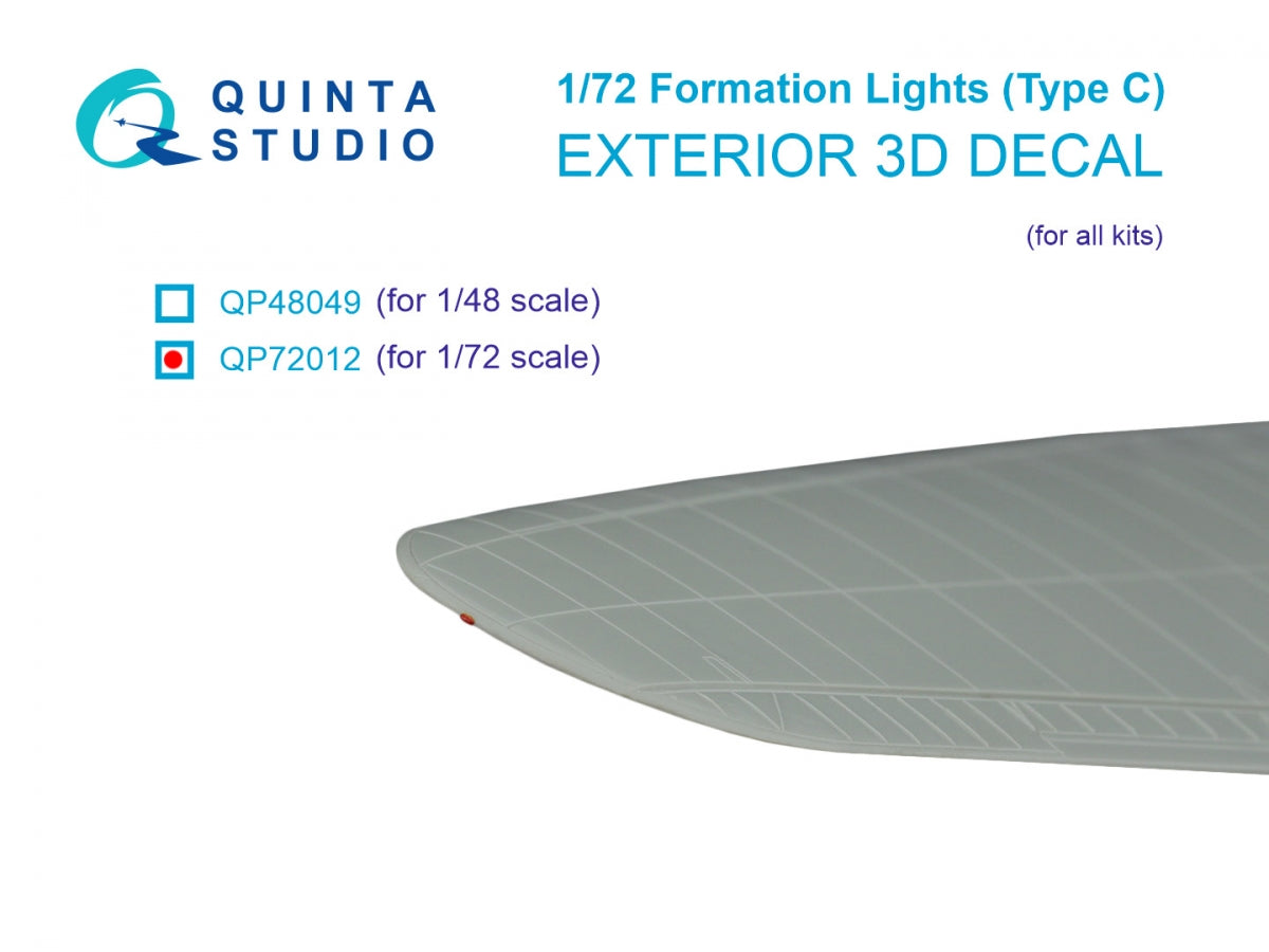 Feux de formation Quinta Studio QP72012 (Type C) (pour tous les kits) 1/72