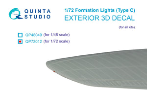 Feux de formation Quinta Studio QP72012 (Type C) (pour tous les kits) 1/72