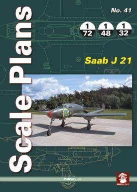 Plans à l&amp;#39;échelle MMP Books 81890 n° 41 Saab J 21 EN