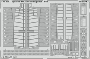 Eduard 481087 Volets d&amp;#39;atterrissage Spitfire F Mk.XVIII AIRFIX 1/48