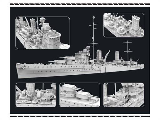 Maquette FlyHawk FH1109 HMS Penelope 1940 (ligne de flottaison) 1/700 – image 4