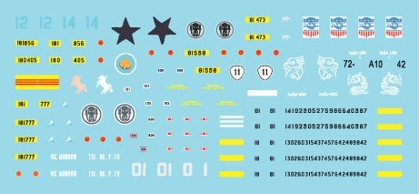 Star Decals 72-A1042 Vietnam 1. M24 Chaffee, M41 Walker Bulldog et M48A3 Patton dans l&amp;#39;armée sud-vietnamienne 1/72 – image 3